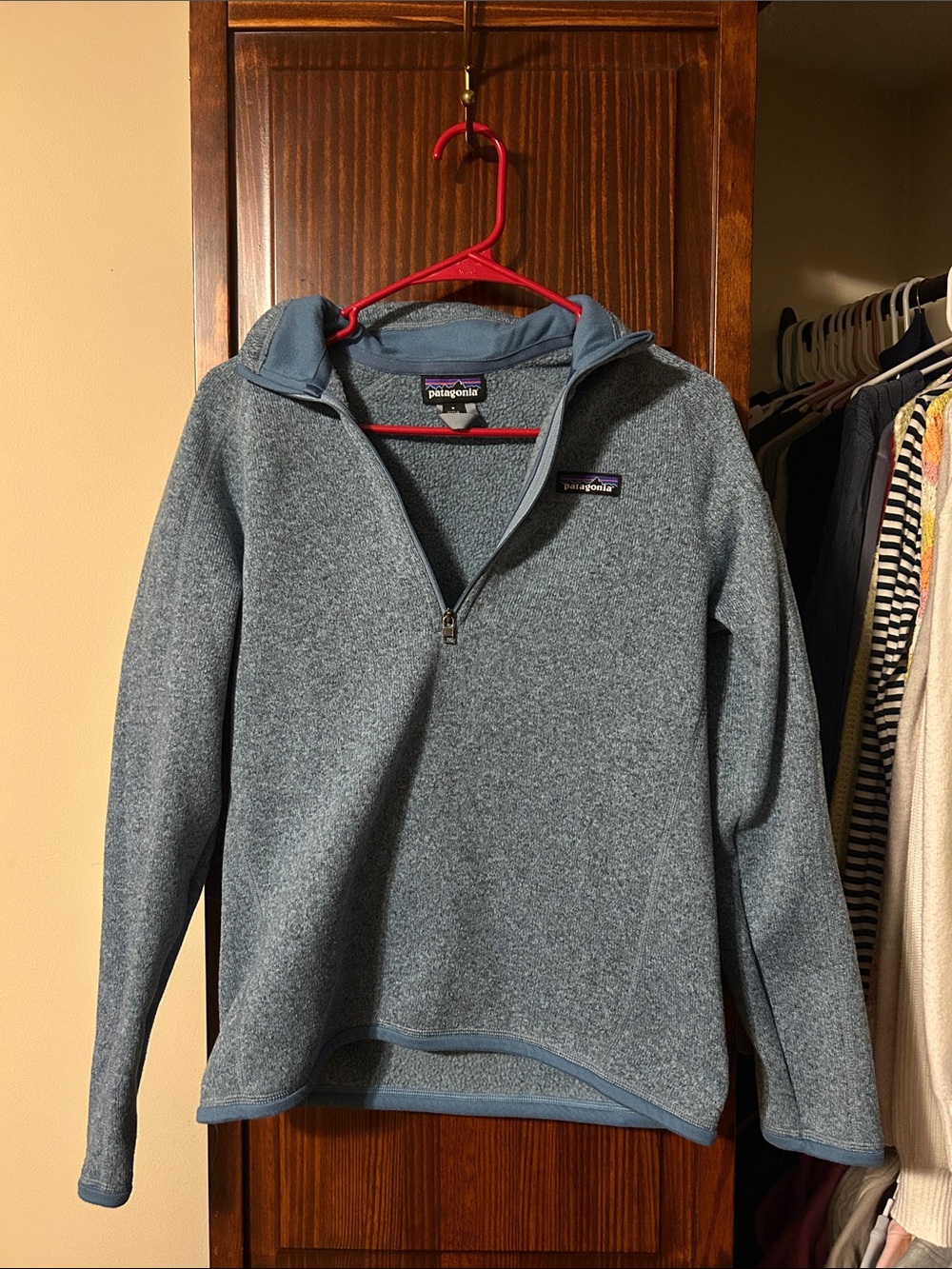 Patagonia Zip-Up Sweater - Heather Blue